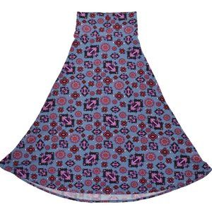 Lularoe Women's Maxi Skirt Boho Batik Aztec Southwestern Size S